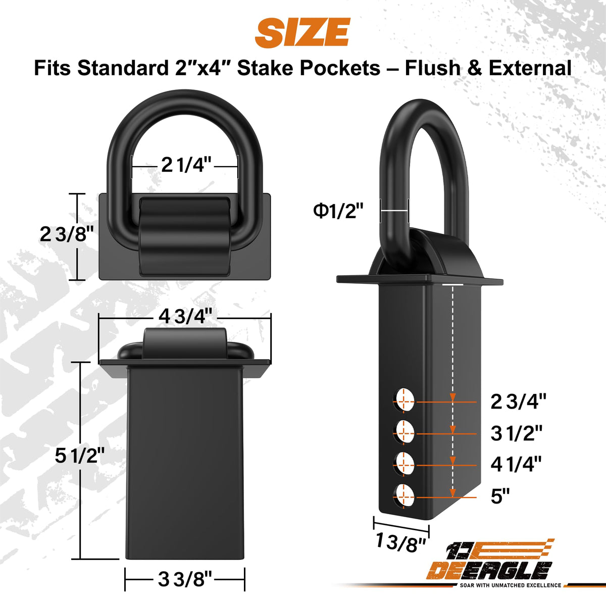 DEEAGLE textured black coating resisting rust and outdoor wear benefit