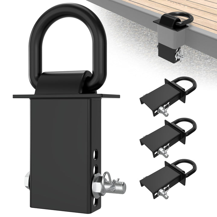 DEEAGLE front view of D-ring anchor showing shape and fit benefits