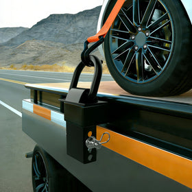 DEEAGLE D-ring next to hand to show scale and easy handling benefit