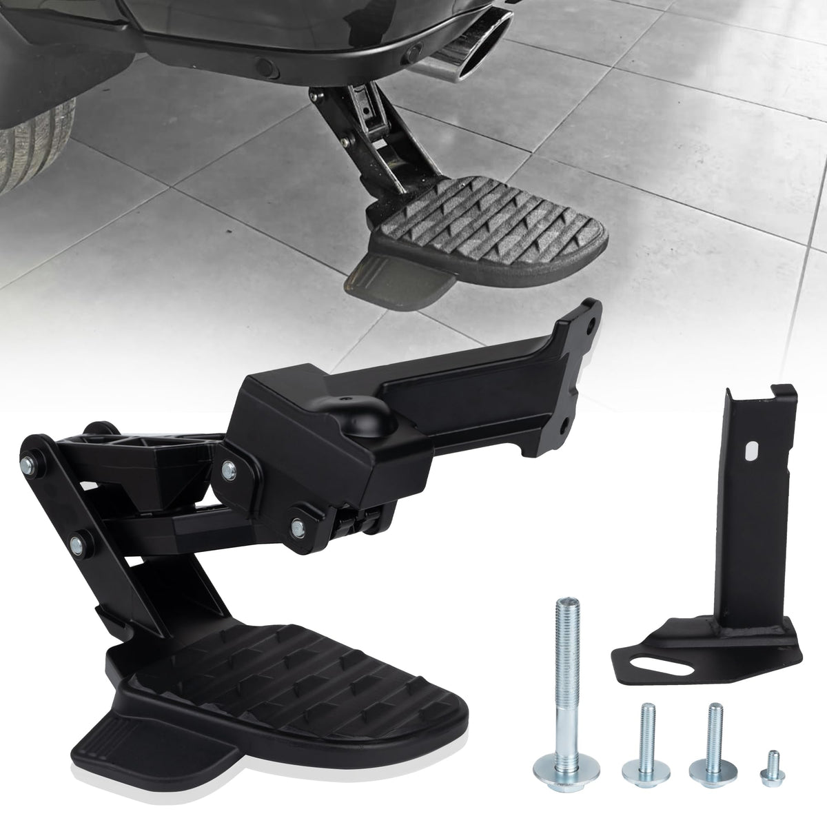 DEEAGLE front view installed on Ram rear bumper showing secure access