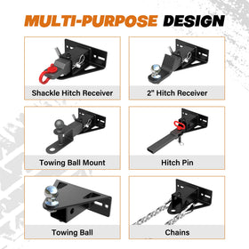 DEEAGLE built-in chain slot image showing secure trailer connection benefit