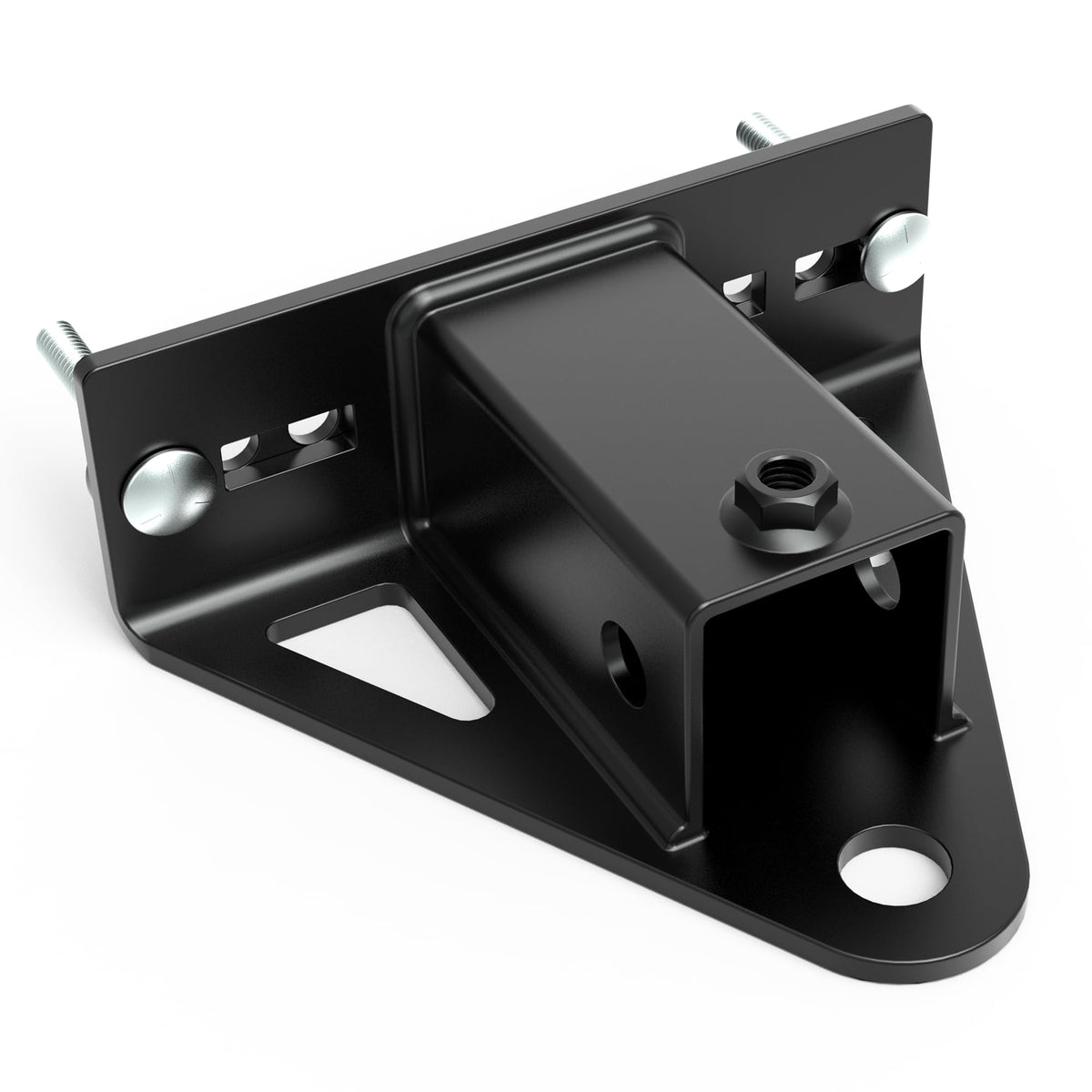 DEEAGLE front view of hitch showing 2 inch receiver and robust design benefit