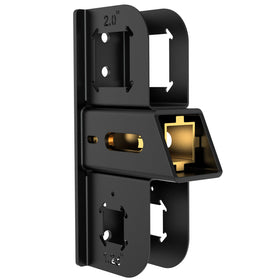 DEEAGLE front view of hitch wall mount showing compact design and secure storage