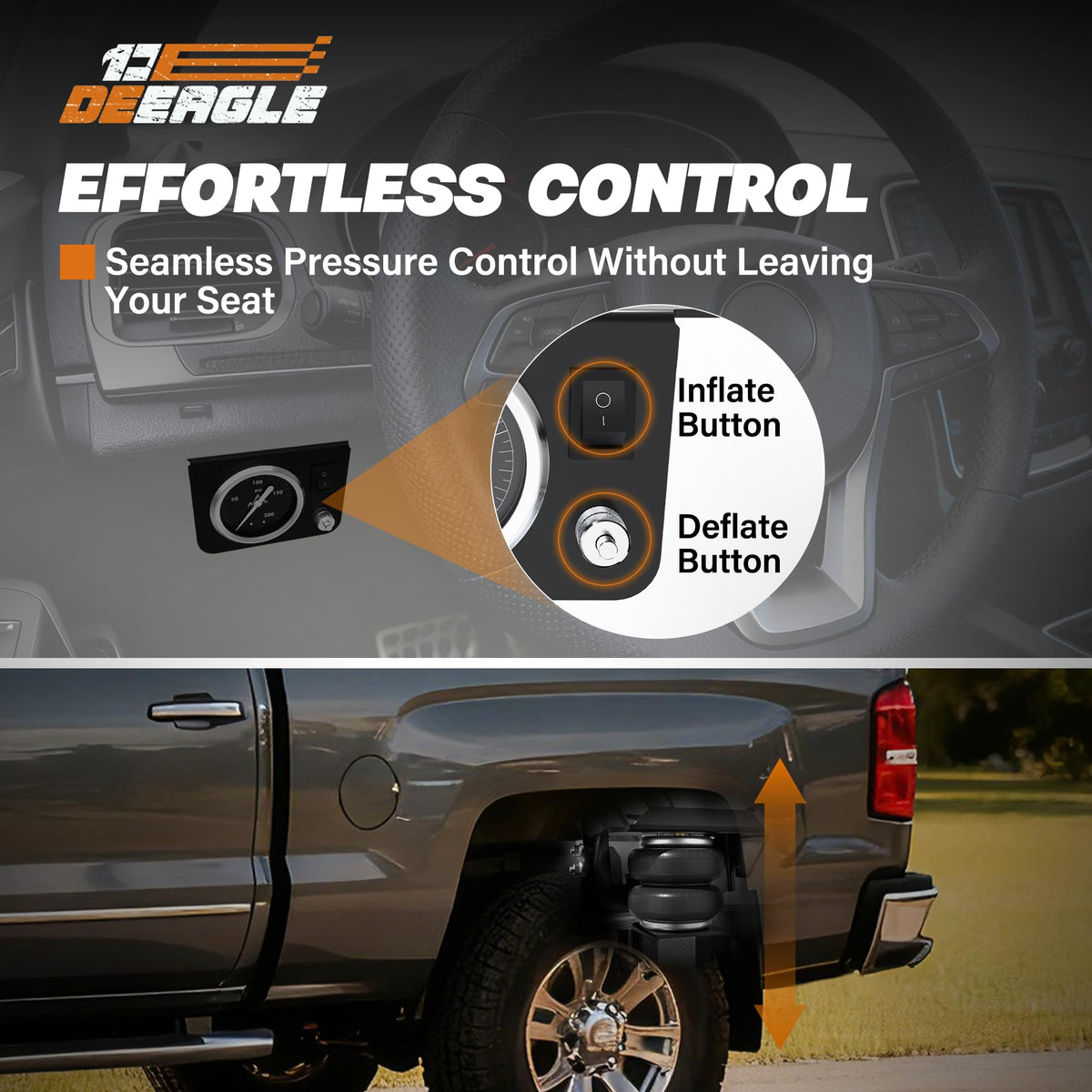 DEEAGLE in-cab controller closeup for simple pressure adjustment benefit