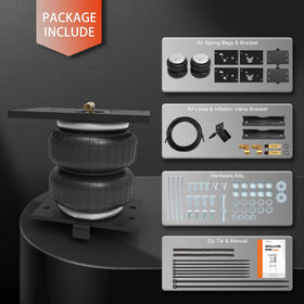 DEEAGLE packaging with labeled parts for quicker, no-drill installation