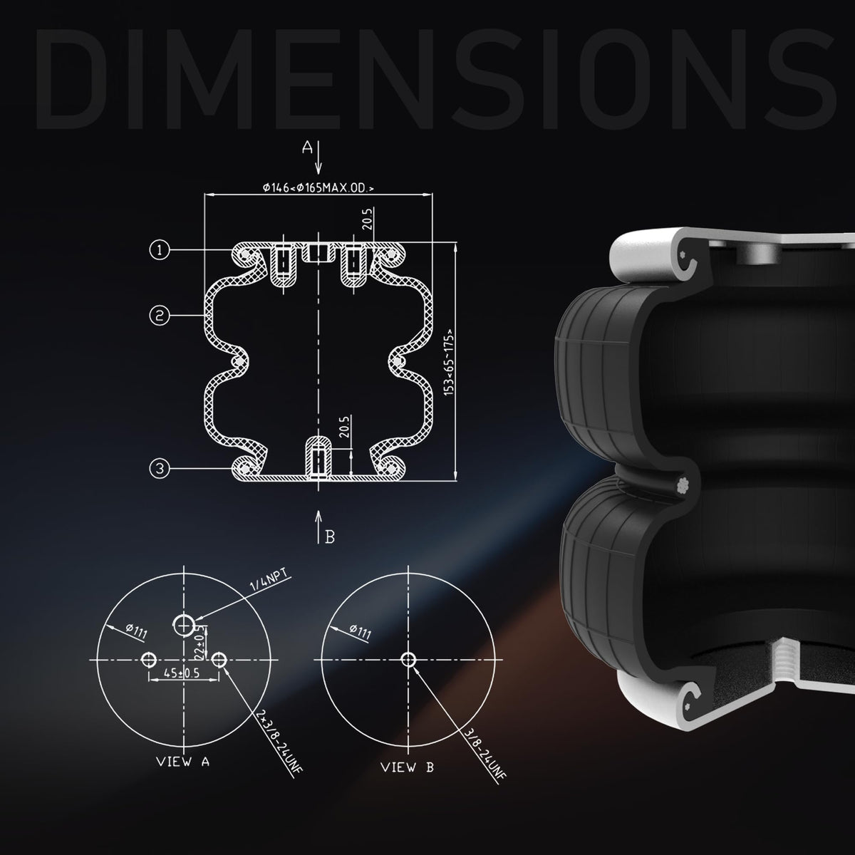 DEEAGLE size scale next to ruler showing compact, sturdy components