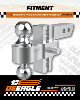 DEEAGLE heavy steel shank detail adding strength where towing force concentrates