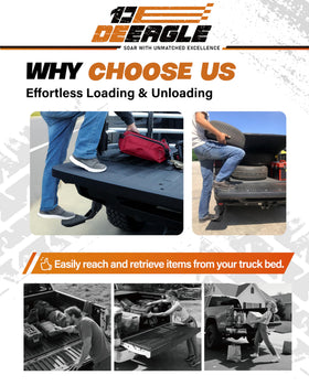 DEEAGLE retracted step sitting flush in bumper to preserve clearance