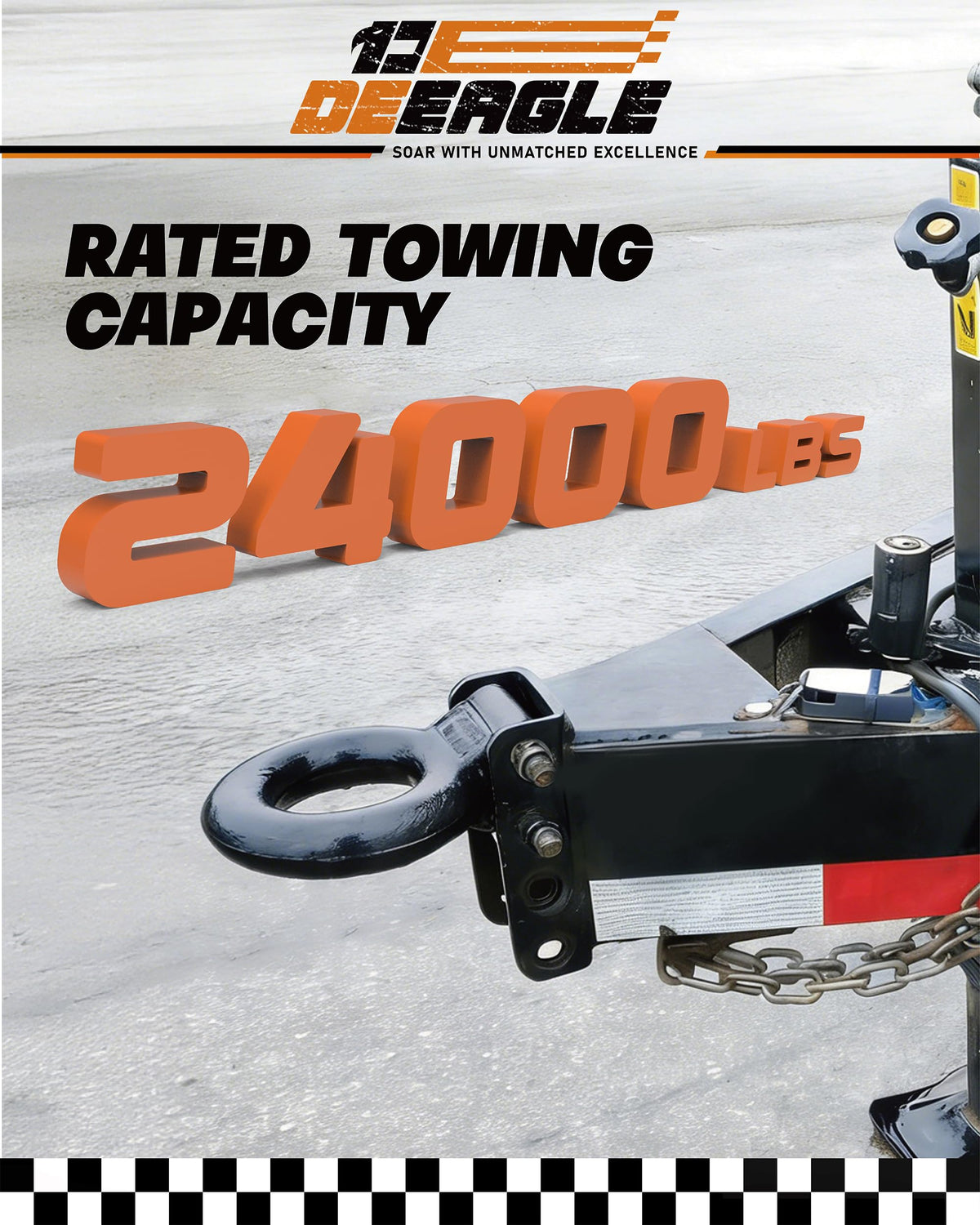 DEEAGLE zinc-plated finish resisting rust for long-term protection