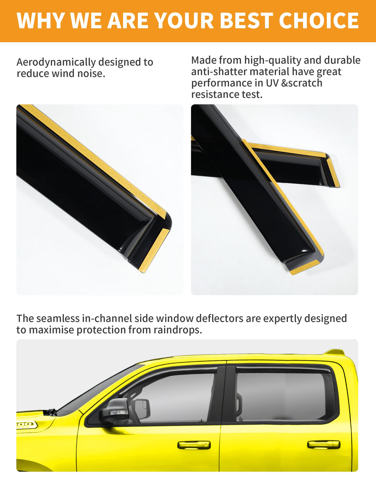Deejecsun installation demo sliding guard into window channel easily