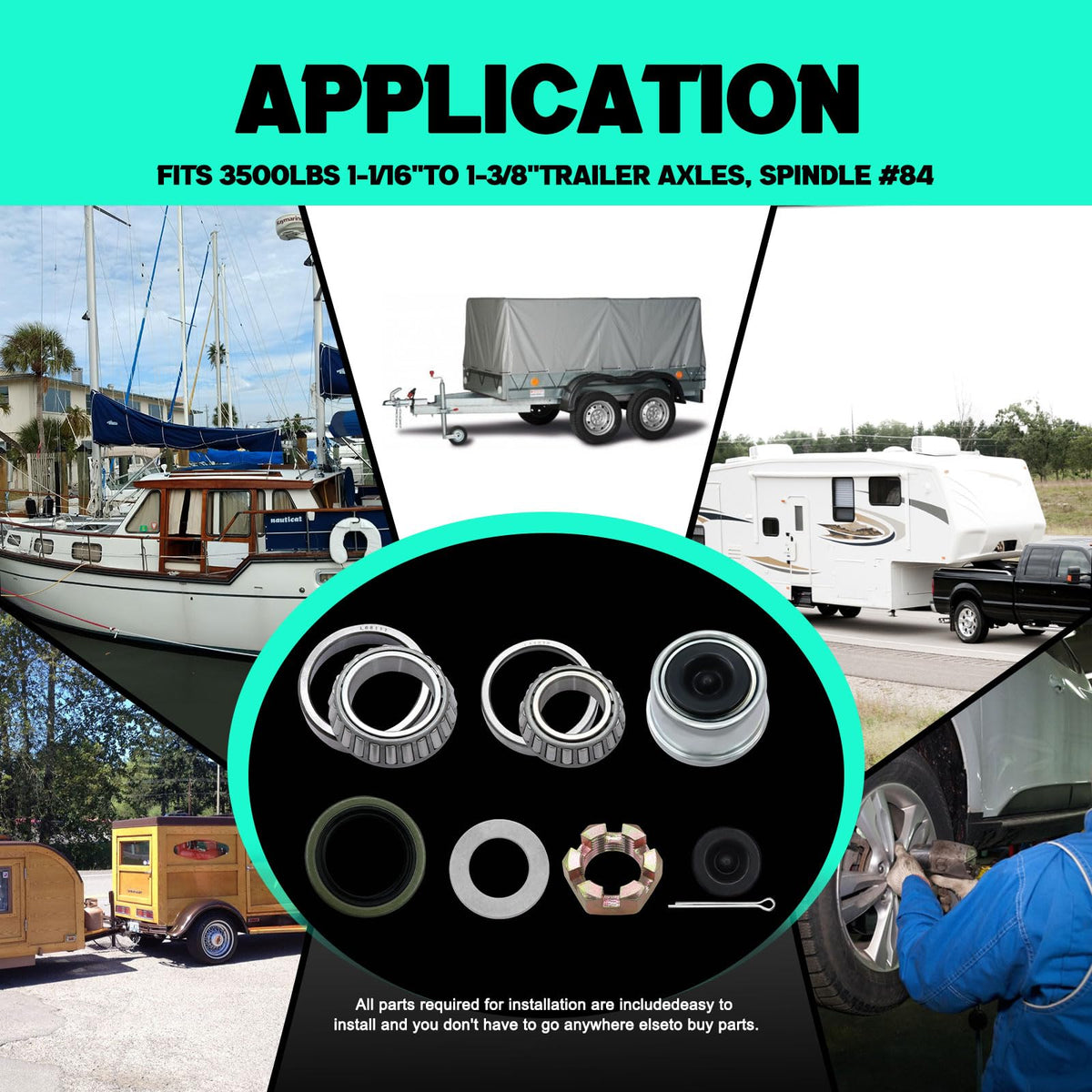 DEEPDREAM trailer fitted on boat ramp after bearing service for safe towing confidence