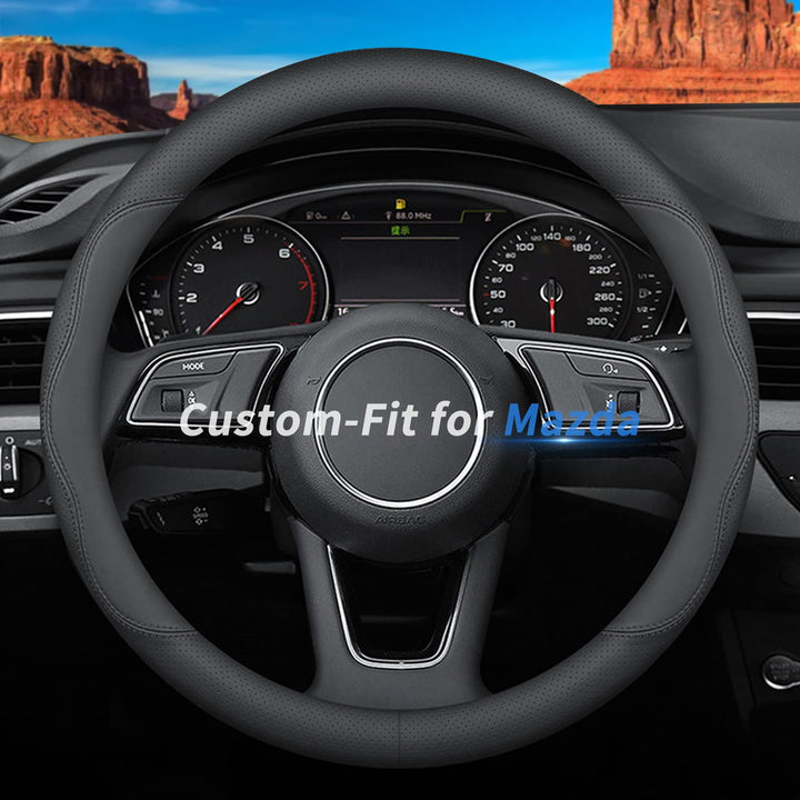 Deer Route front packaging showing Mazda fit and logo benefit personalization