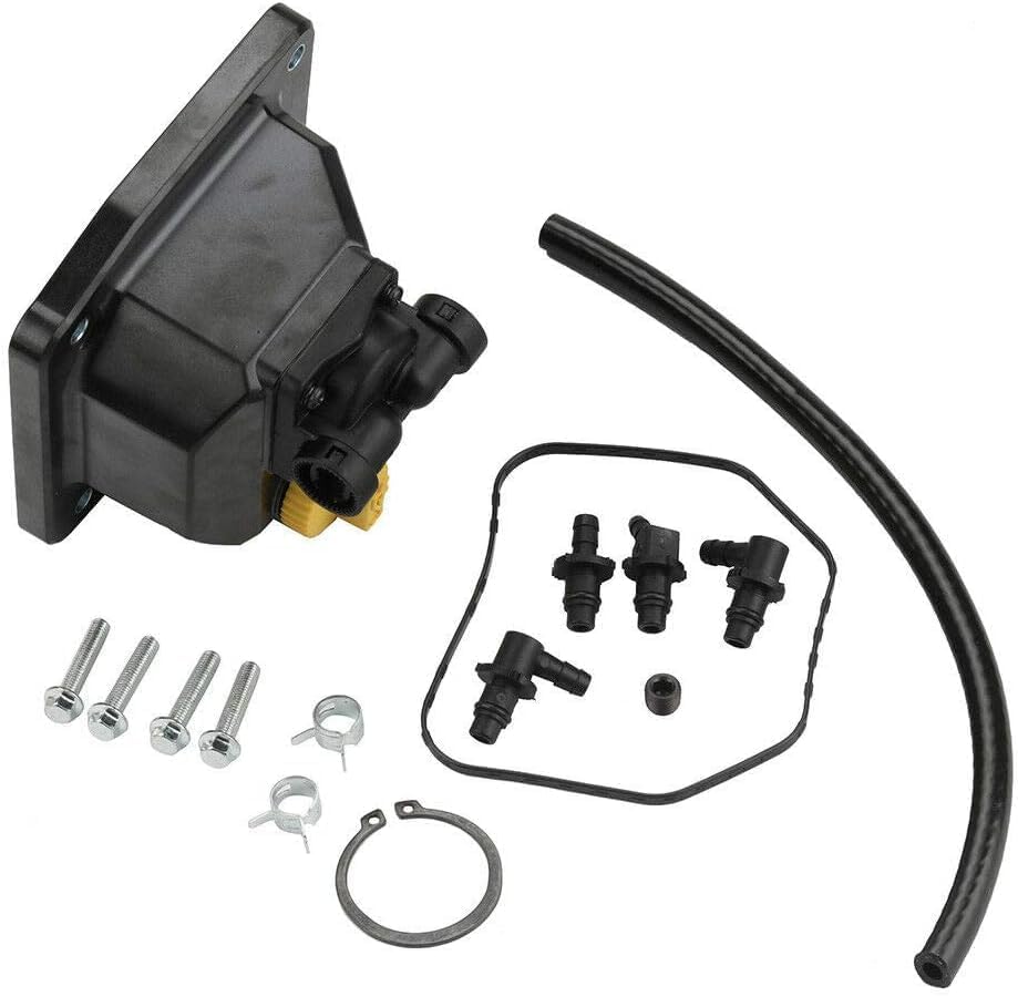DEF fuel pump side adapters detail highlighting included fittings for quick fitment