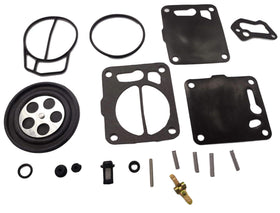 DEF organized hardware layout for two carburetors showing included parts for full rebuild
