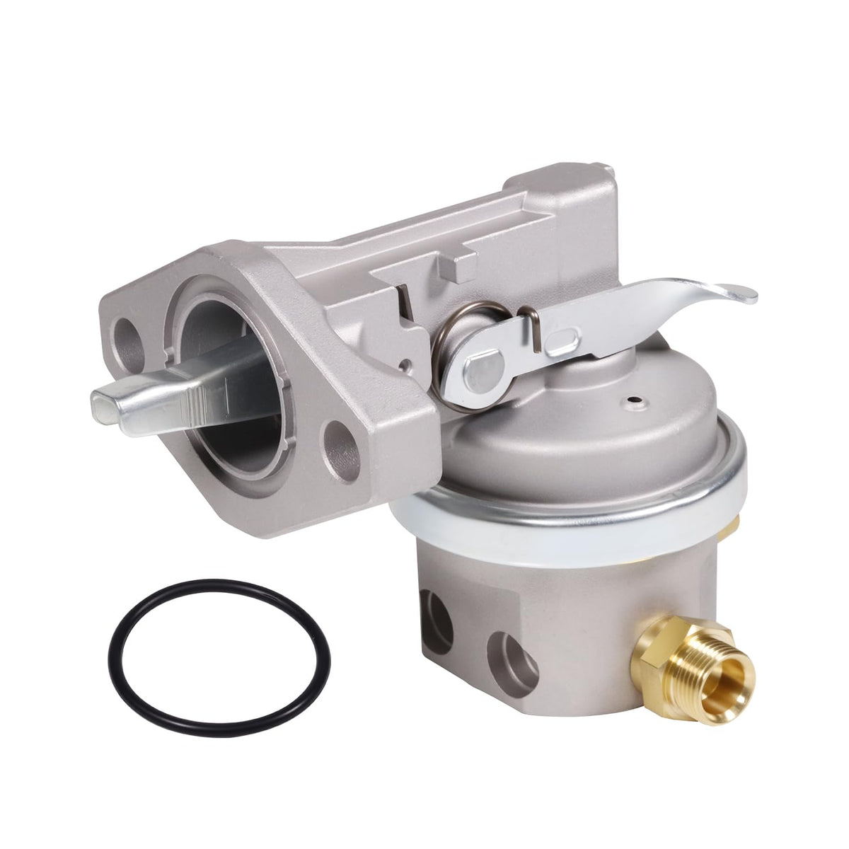 DEF pump front view showing compact design and easy replacement benefit