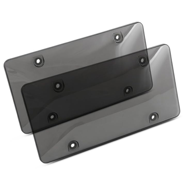 DEFEK front view license plate frame showing polished finish and neat fit
