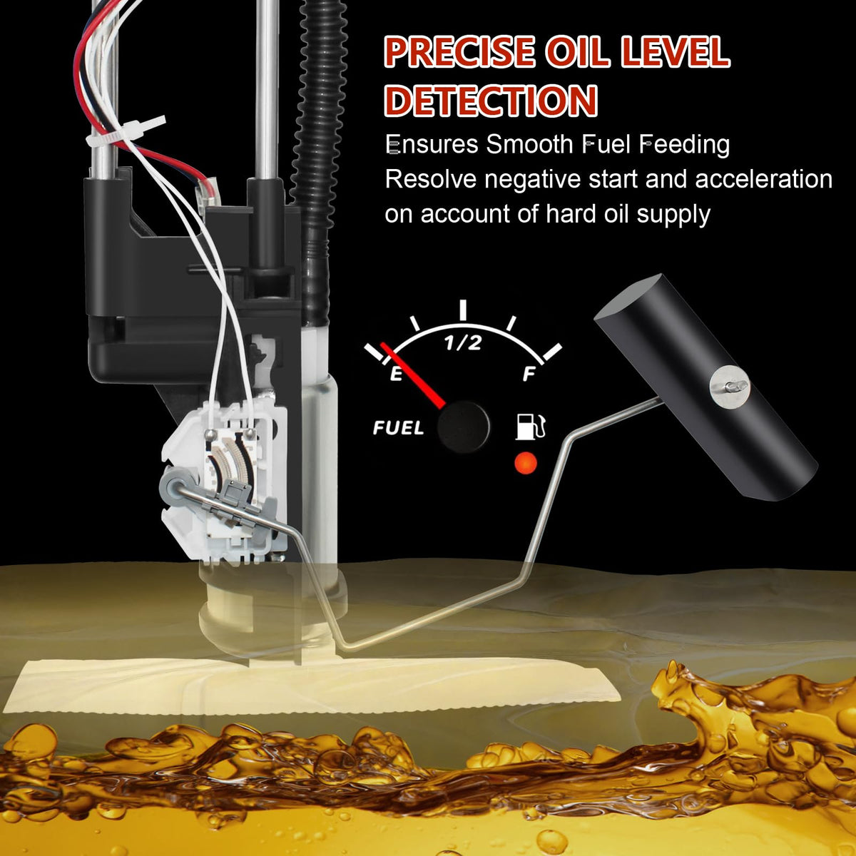 DEFIPRO close-up of internals and filter for consistent fuel delivery
