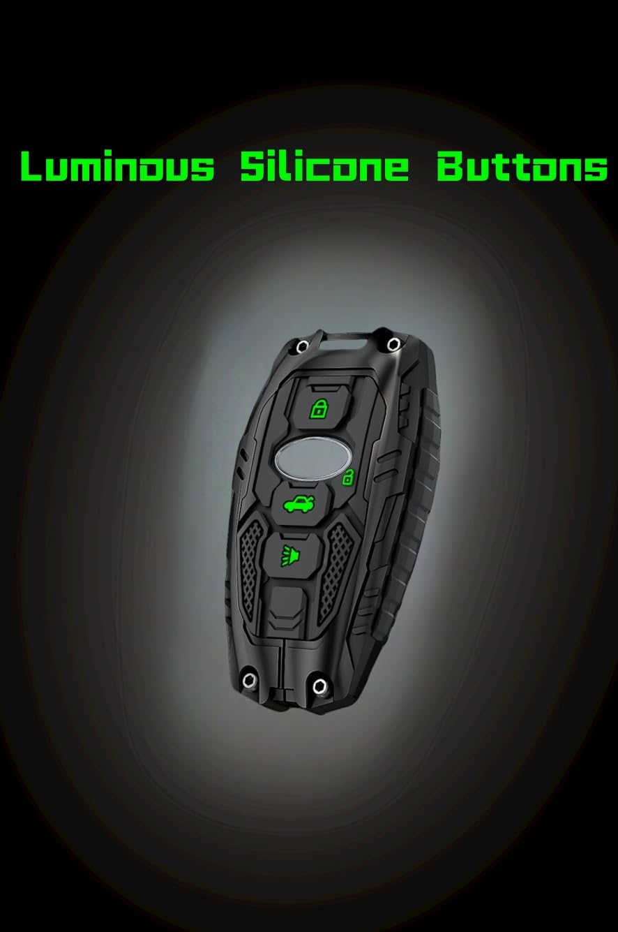 DEGEMEEN luminous silicone buttons glowing in low light for easy nighttime use
