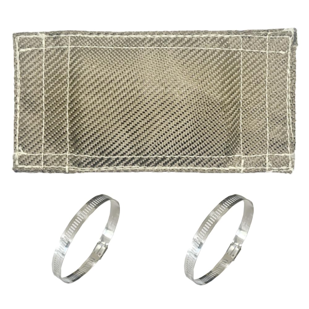DEGEOBERLIN product front view showing compact heat shield packaging and quick install benefit