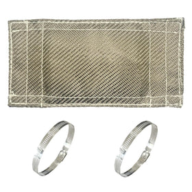 DEGEOBERLIN product front view showing compact heat shield packaging and quick install benefit