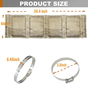 DEGEOBERLIN five stainless steel clamps laid out to show included secure mounting hardware