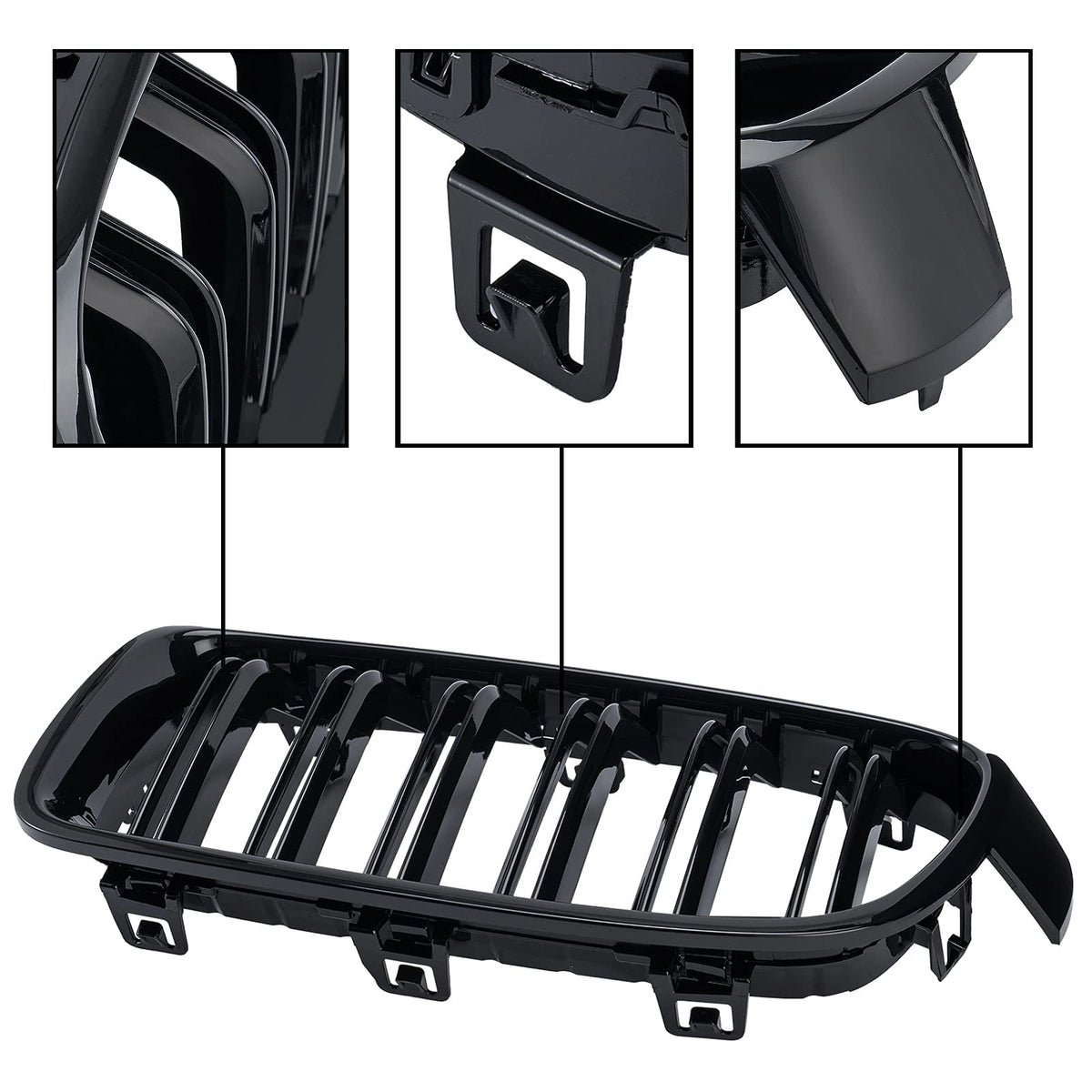 DEKEWEI grille held by hand showing size and light weight for quick swap