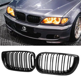 DEKEWEI grille front packaging showing replacement pair and benefits
