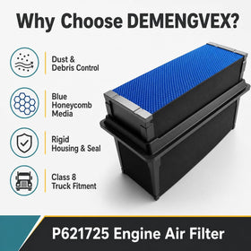 Delorin P621725 pleated media closeup showing filter surface for improved dust-holding capacity
