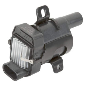 Delphi ignition coil front view showing compact design and reliable spark delivery