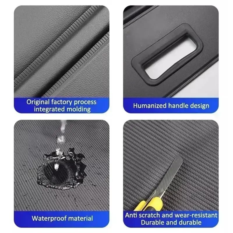 Deluden cover shielding luggage in trunk for organized secure cargo