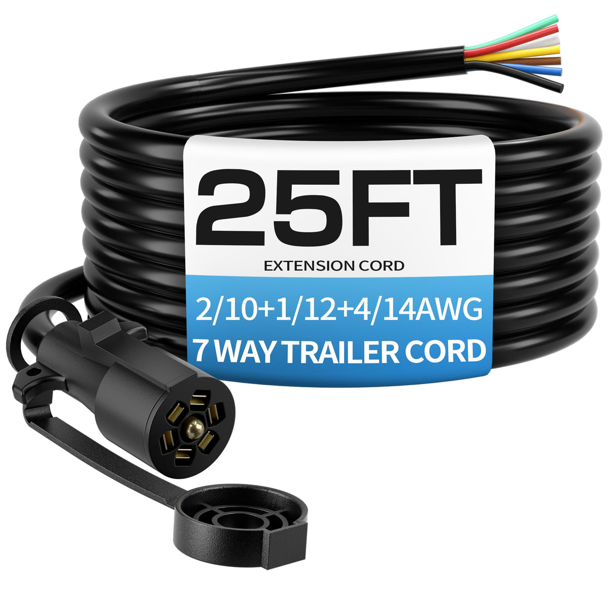 Deluwire front plug connection showing secure 7-pin fit and dependable contact