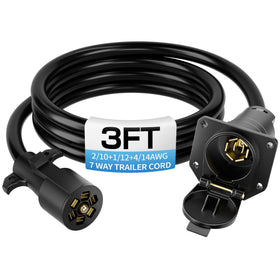 Deluwire front 7-pin connector showing secure fit and reliable connection