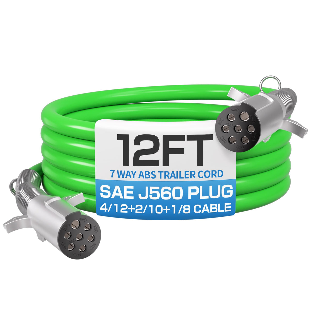 Deluwire front view plug showing secure 7-way connection and durability