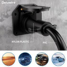 Deluwire length scale with measuring tape showing 4ft fit for common hitch distances benefit