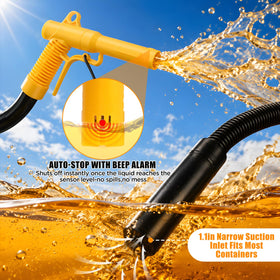DEMAKIMI control panel with auto-stop indicator and audible alarm for spill prevention