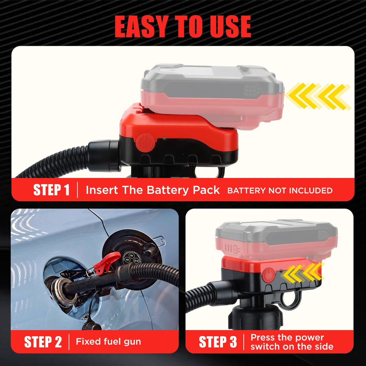 DEMAKIMI connected to car battery and 12V plug showing power flexibility benefit