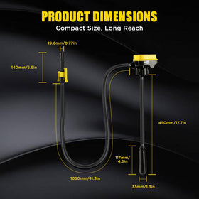 DEMAKIMI controls and label detail showing easy operation and model info
