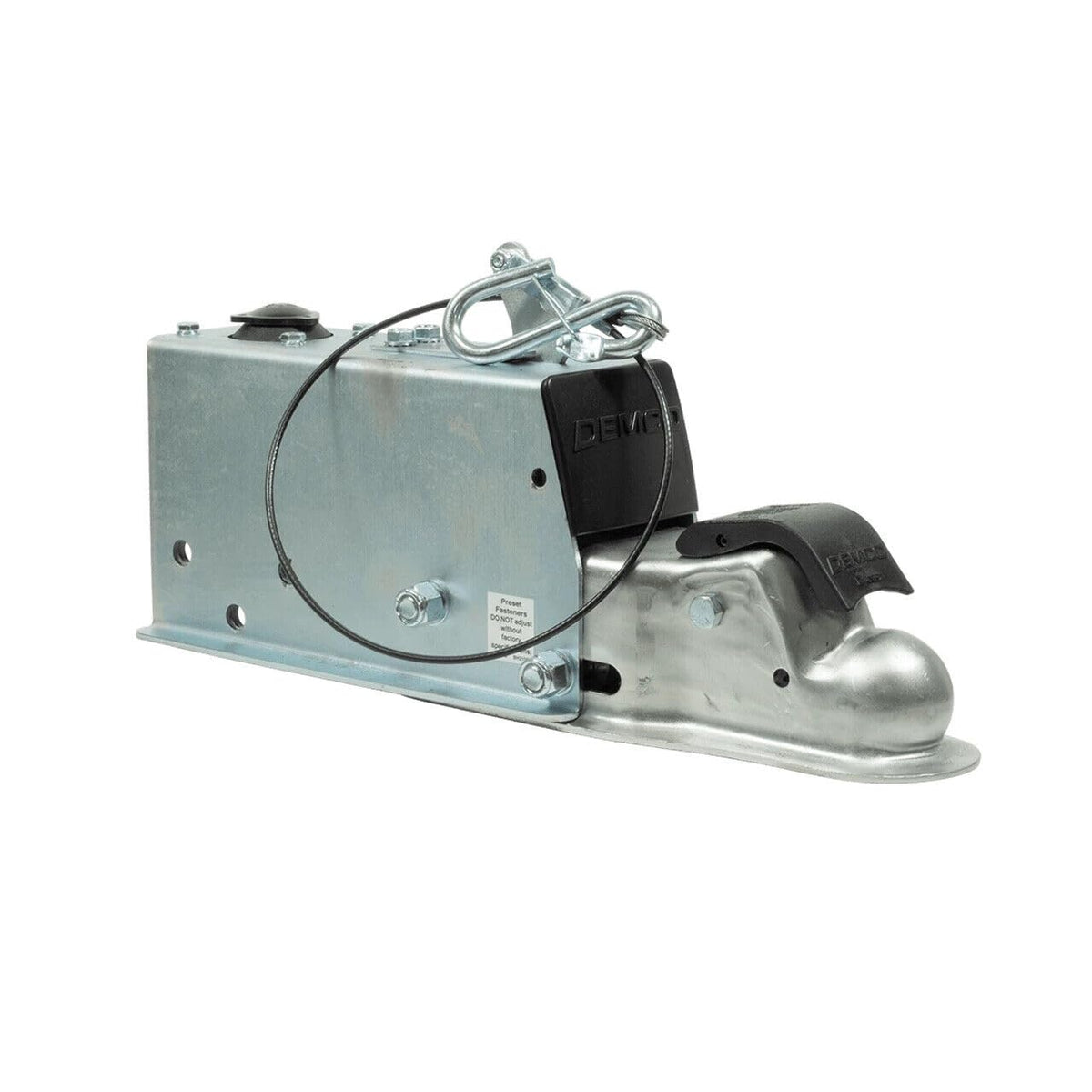 Demco EZ DA70 mounted on trailer tongue showing fit and scale for easy installation