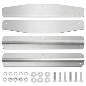 Demimy front view of mud flap weights showing robust build and fit benefit