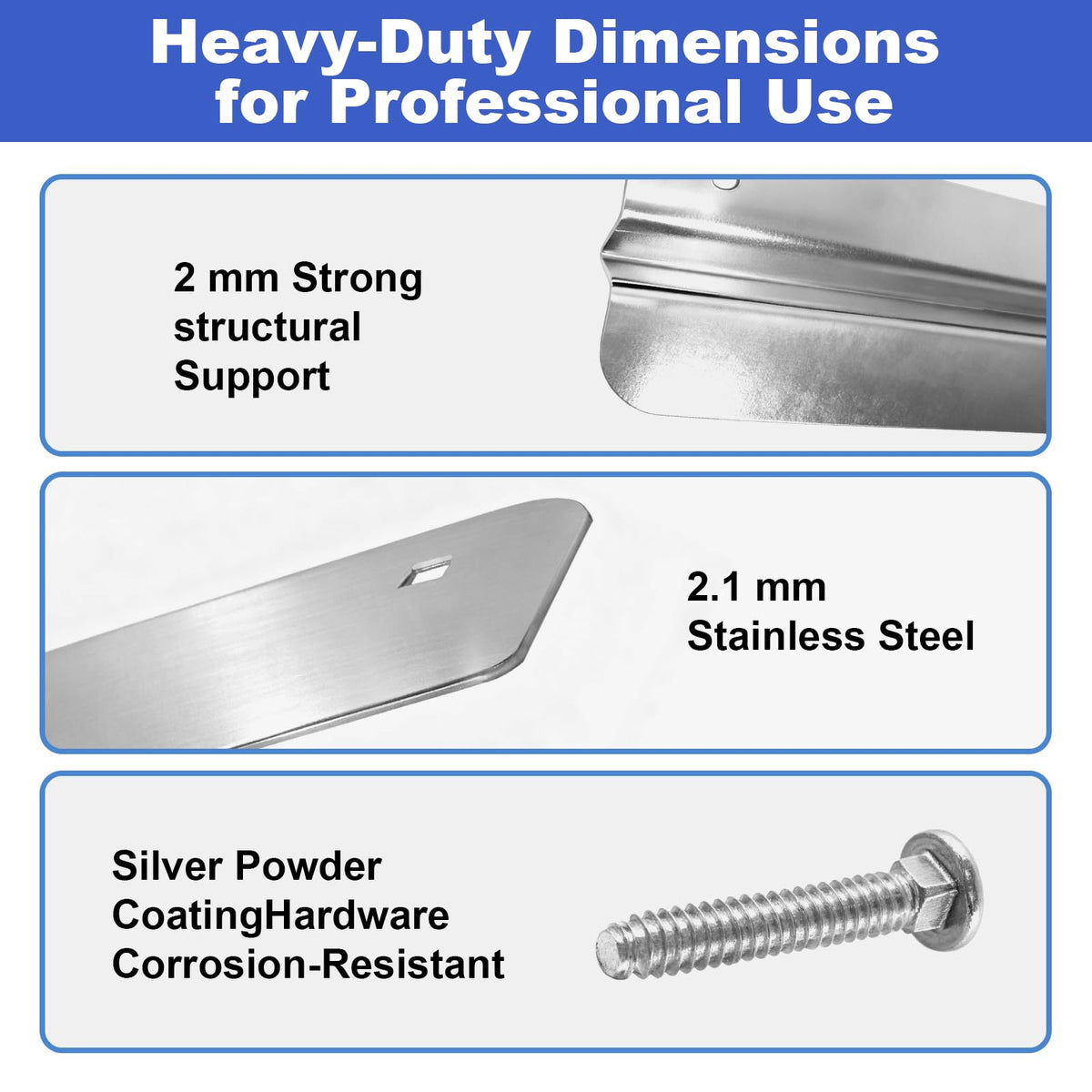 Demimy included hardware laid out for quick install and reduced downtime