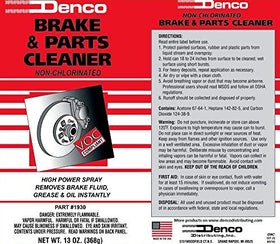 DENCO DISTRIBUTING inc. workshop scene showing product used for efficient brake service