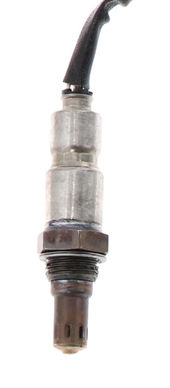 Denso sensor zirconia element close-up, brand delivers fast oxygen sensing