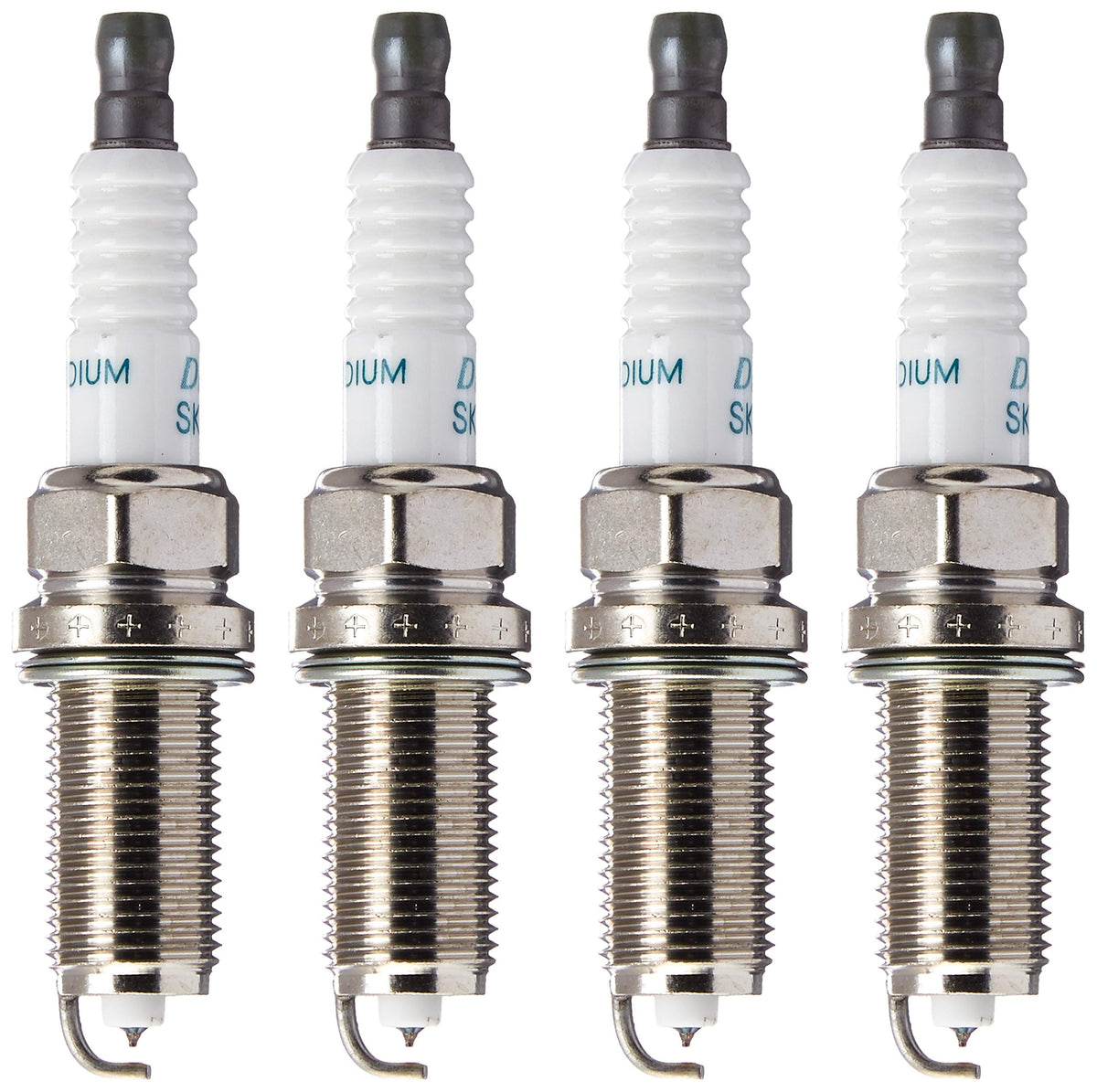 Denso 3417 front packaging showing four new spark plugs and retail box, ensuring genuine parts