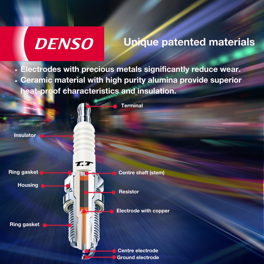denso IKH16TT installed in engine cylinder head illustrating improved ignition consistency