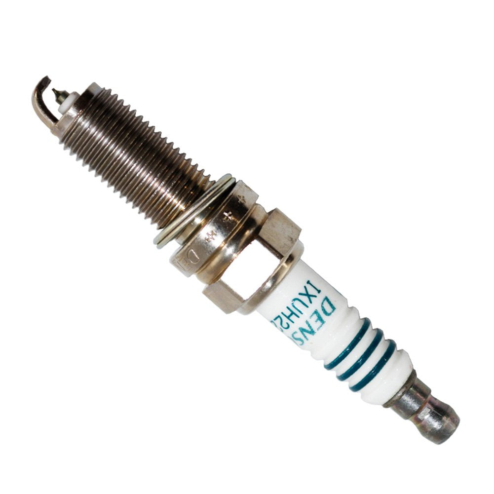 Denso close-up of 0.4mm iridium tip highlighting precise spark focus