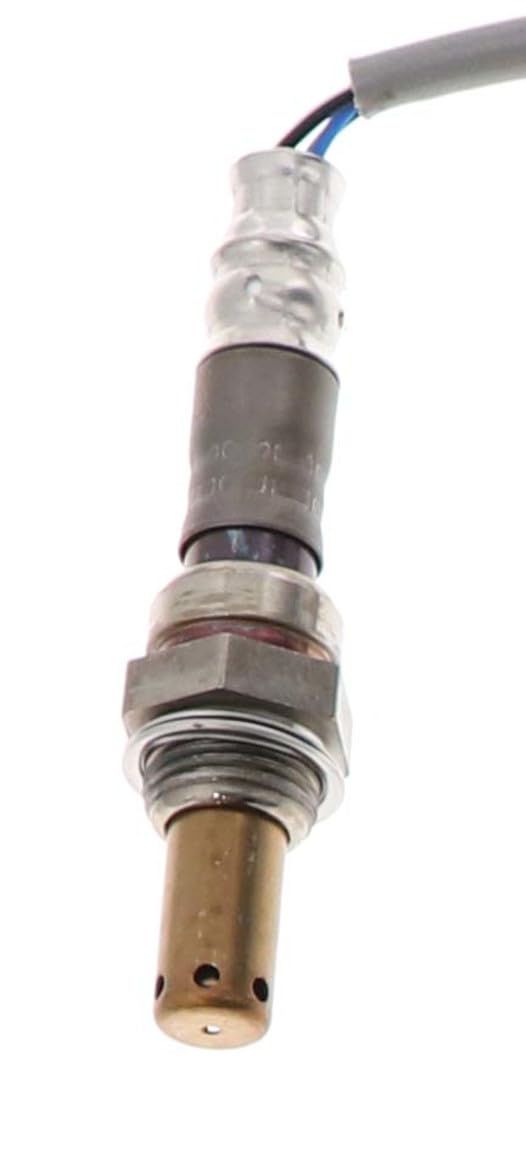 Denso O2 sensor threaded end detail with corrosion-resistant stainless steel