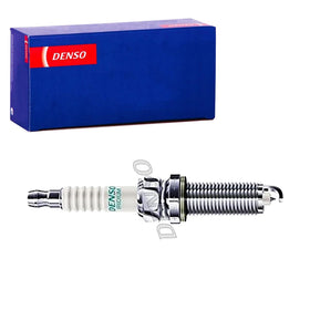 Denso close-up of iridium center electrode showing precision tip for better ignition
