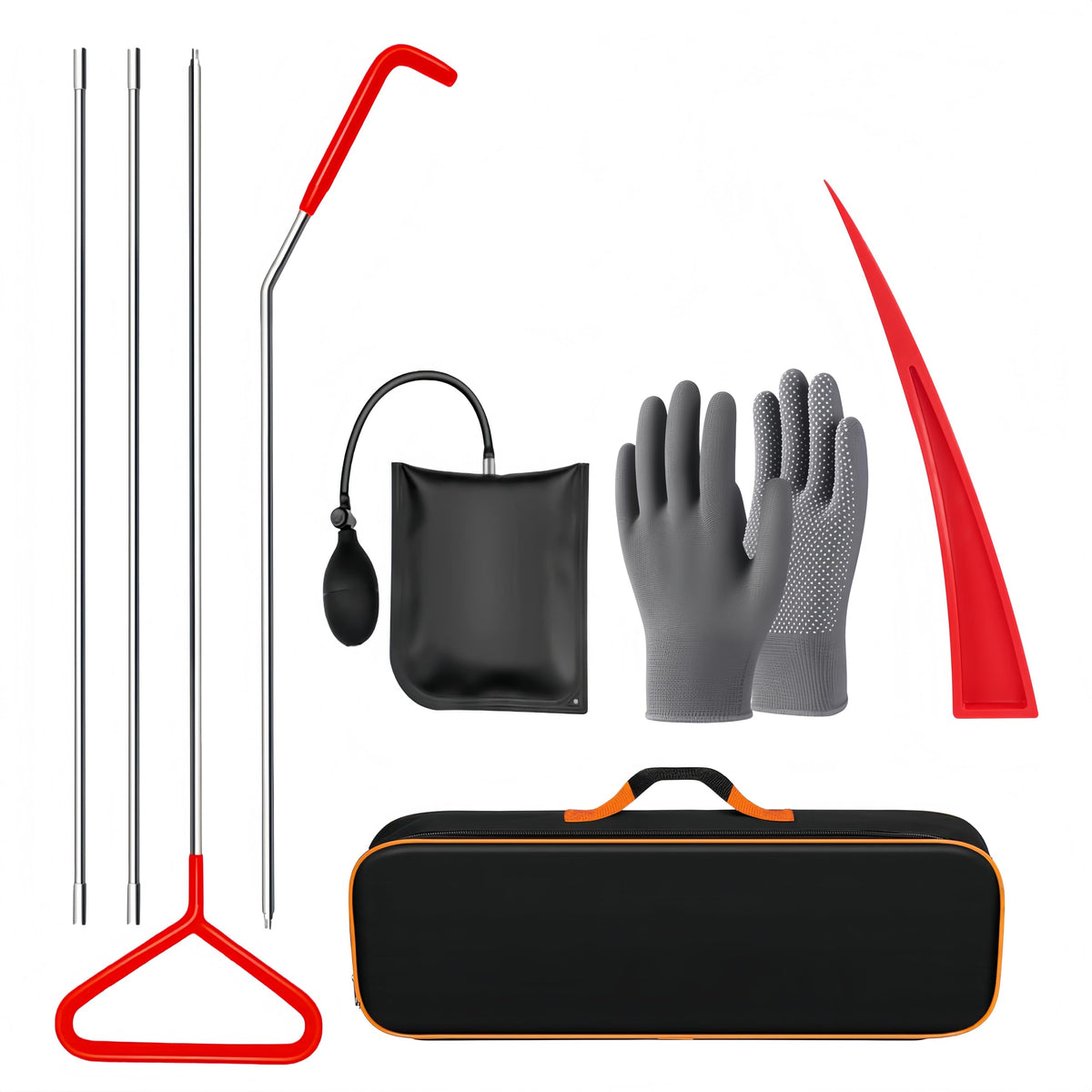 DENWAY tool set front view showing compact kit and durable construction benefits