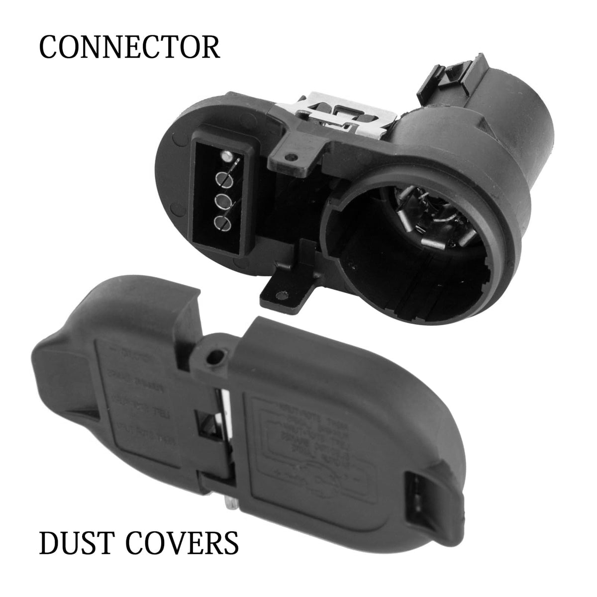 Deolenoom plug covers closed side profile keeping terminals dry and preventing corrosion