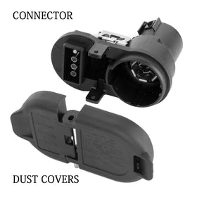 Deolenoom plug covers closed side profile keeping terminals dry and preventing corrosion